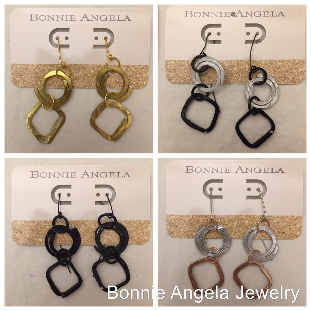 Small Circles and Squares Earrings (choose color$